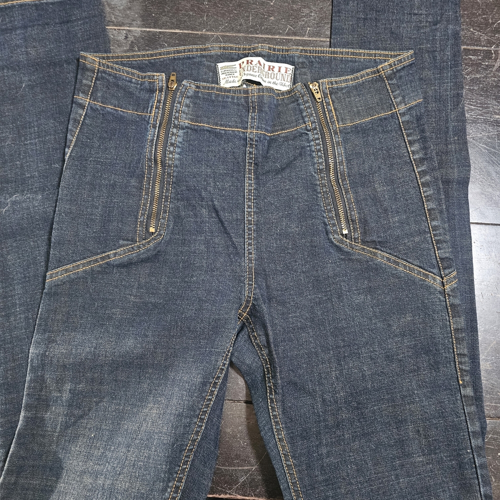 Prairie Underground Dark Denim with Gold Stitching